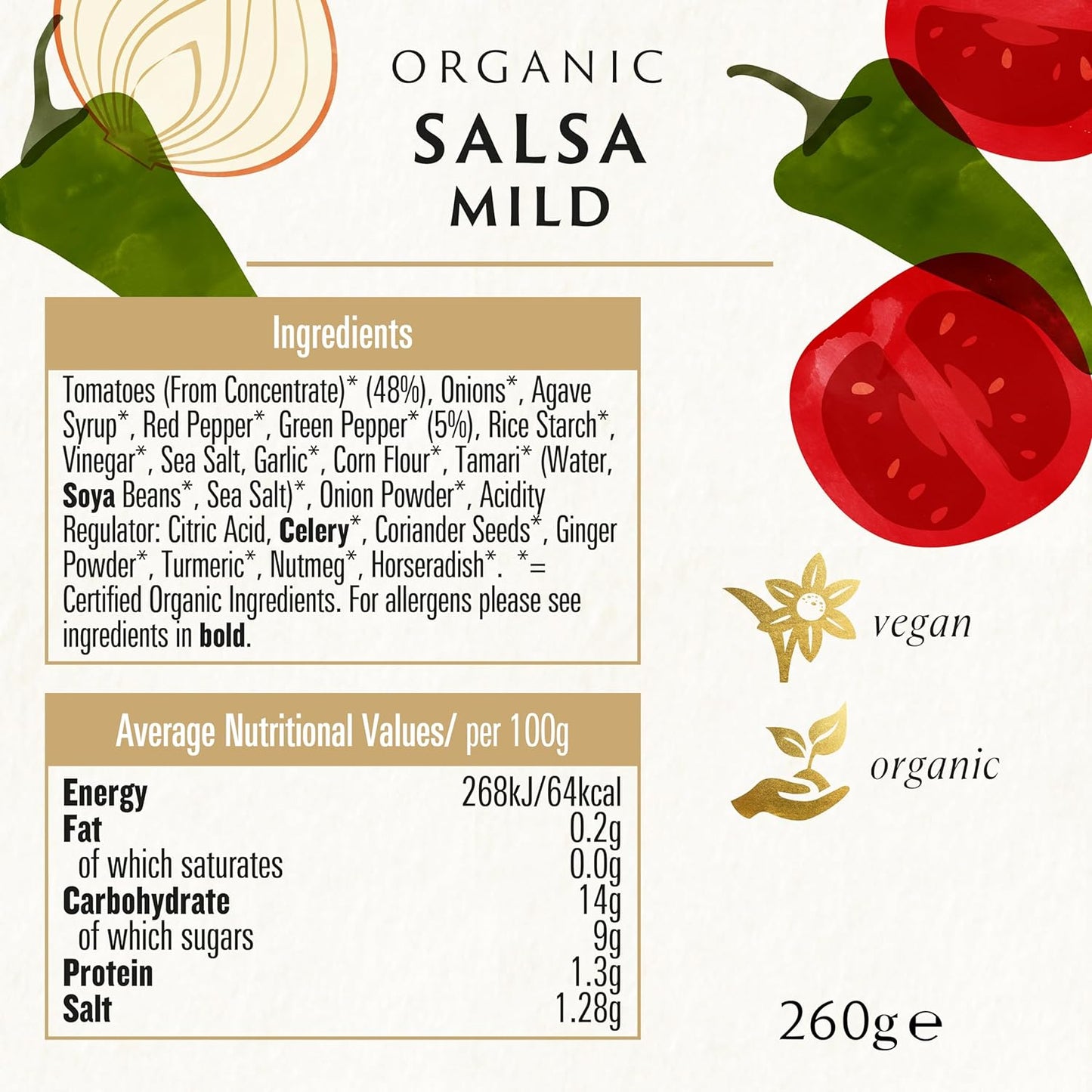 Organic Salsa Dip Cool 260g - Biona - Spread - Eco Natural Products