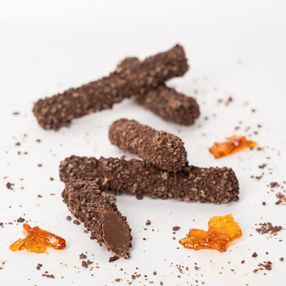 Booja Booja Organic Salted Caramel Chocolate Easter Truffle Loglets 115g actual product