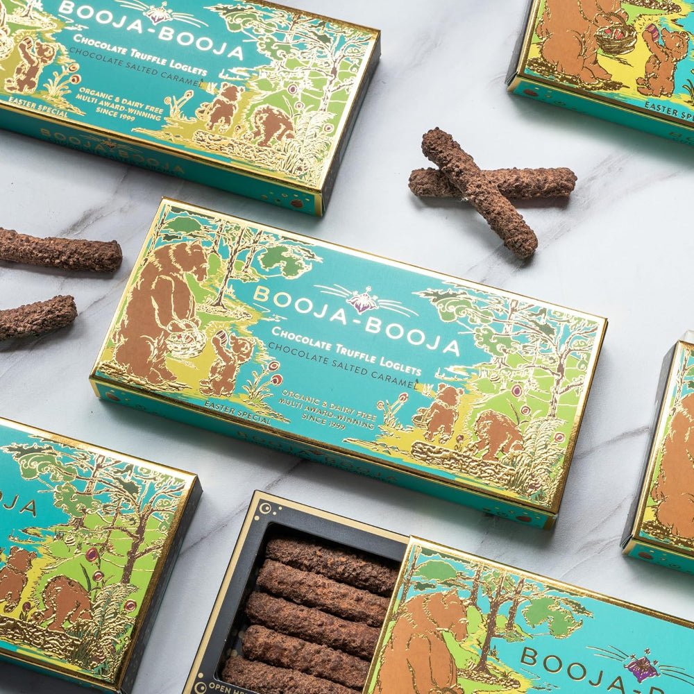 Organic Salted Caramel Chocolate Easter Truffle Loglets 115g - Booja - Booja - Truffles - Booja - Booja