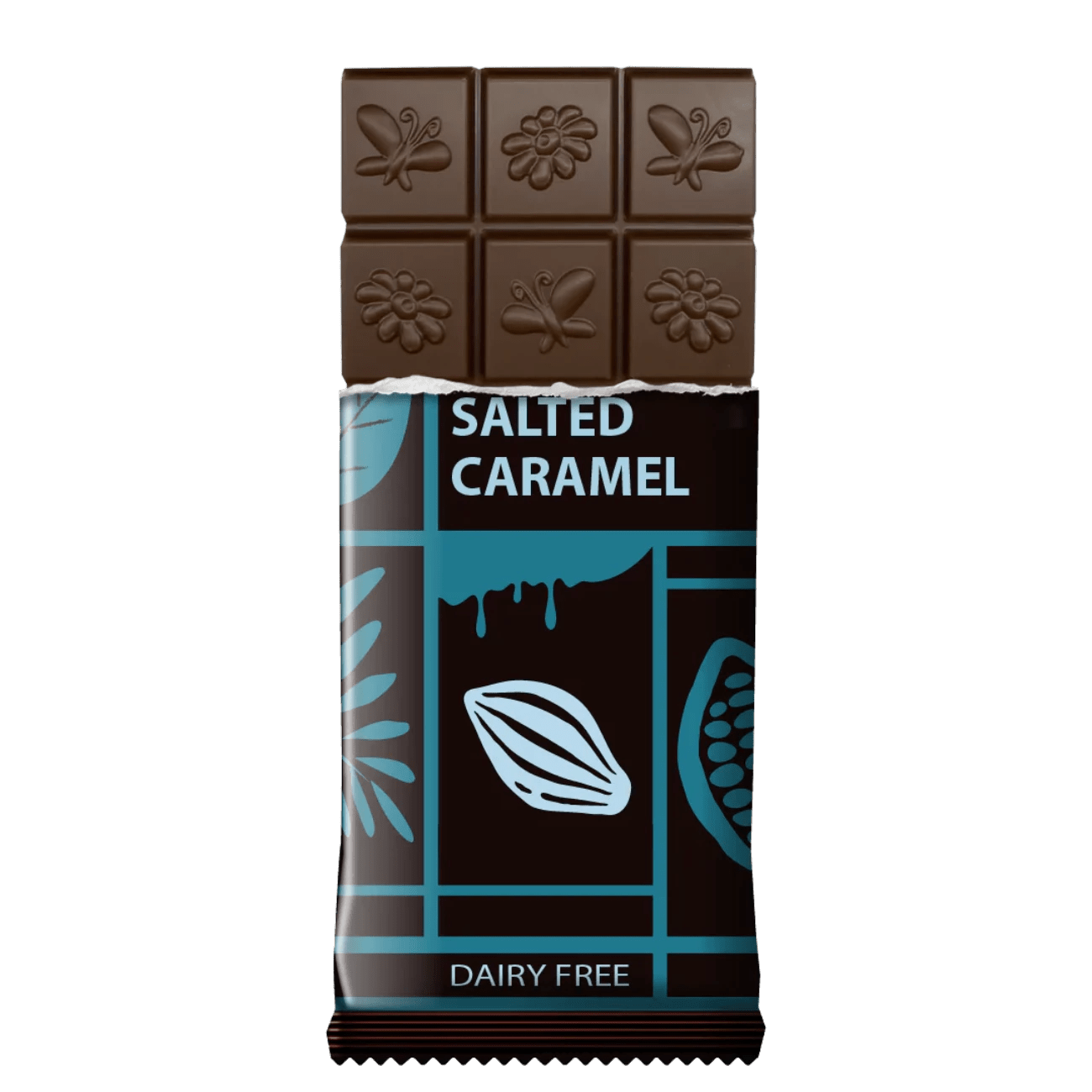 Organic Sea Salt & Caramel Vegan & Dairy Free Premium Bar 80g - Moo Free - Chocolate - Eco Natural Products