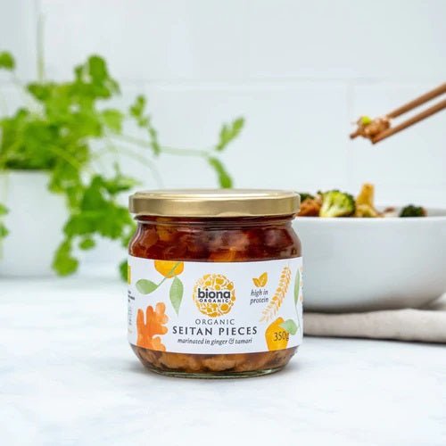 Organic Seitan Pieces 350g - Biona - Canned & Jarred Vegetables - Eco Natural Products