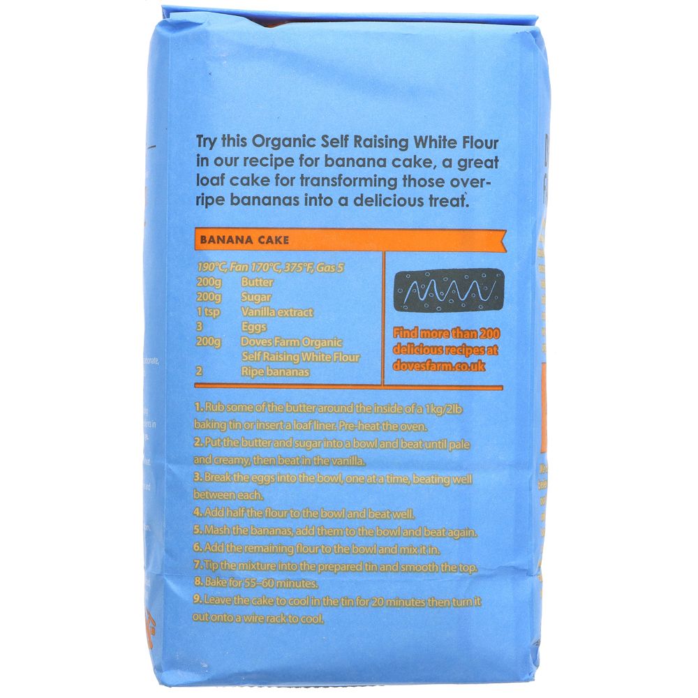 Organic Self Raising White Flour 1kg - Doves Farm - Flour - Eco Natural Products