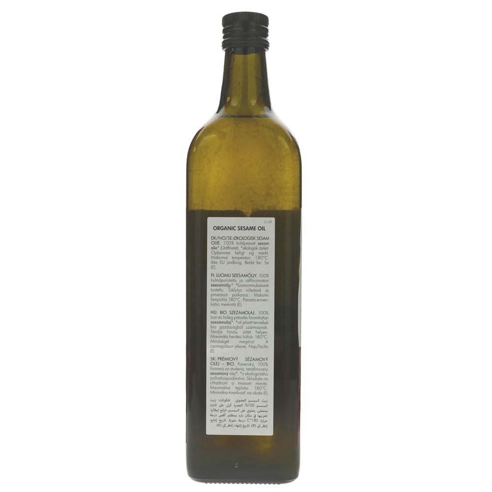 Organic Sesame Cold Pressed Oil 1L - Clearspring - Oil - Eco Natural Products