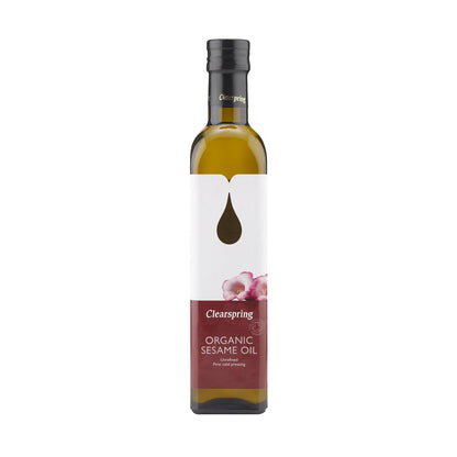 Organic Sesame Cold Pressed Oil 500ml - Clearspring - Oil - Eco Natural Products