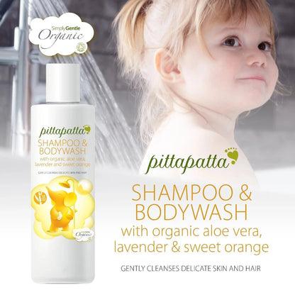 Organic Shampoo and Body Wash Pitta Patta 200ml - Simply Gentle - Body wash - Eco Natural Products
