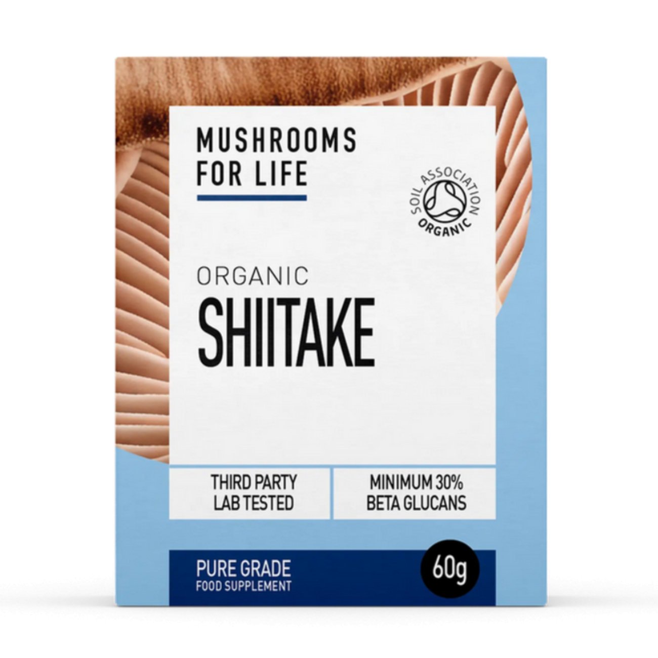 Organic Shiitake 60g [BLACK FRIDAY] - Eco Natural Products - Mushrooms 4 Life - Food Supplement