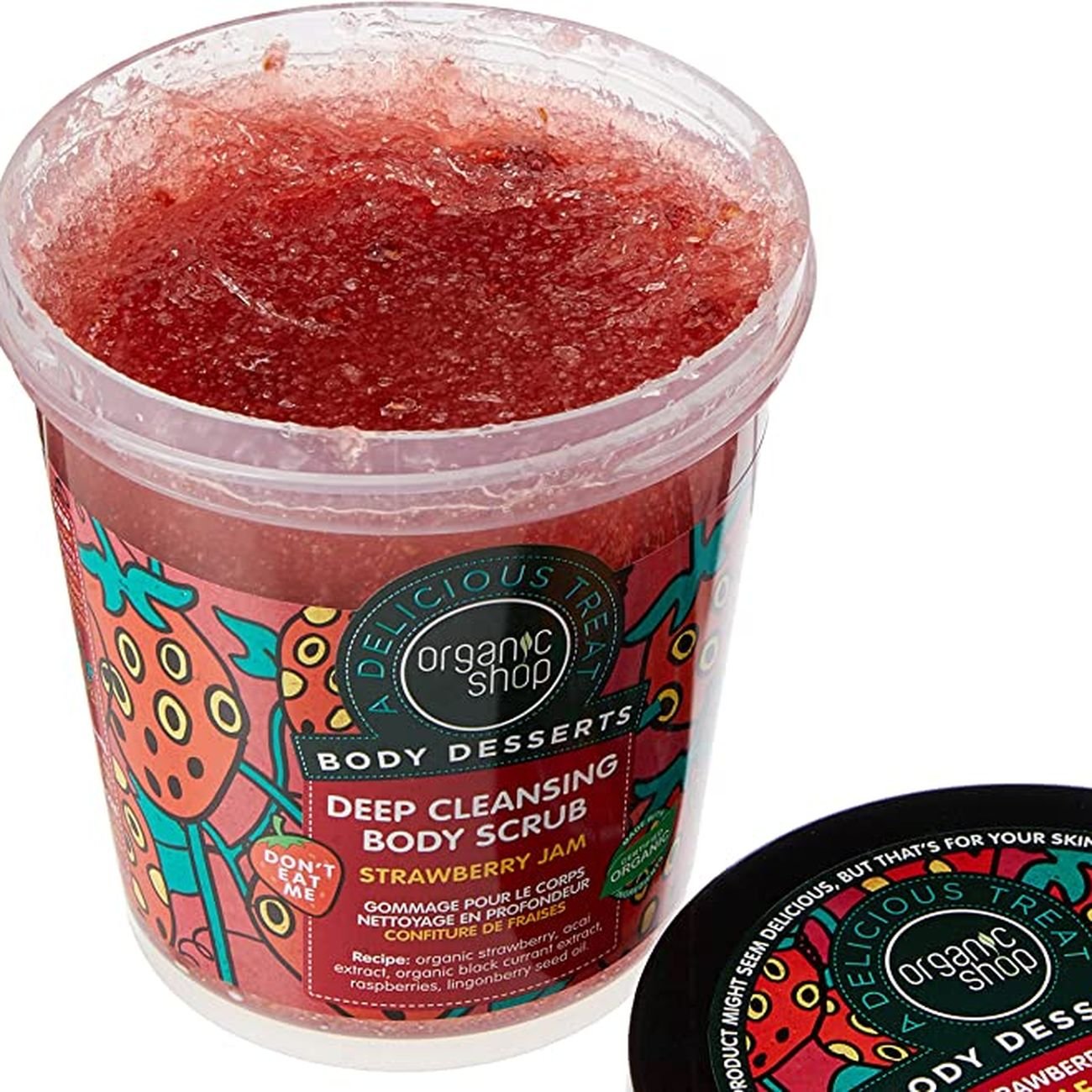 Organic Shop Body Desserts Deep Cleansing Body Scrub Strawberry Jam 450ml - Organic Shop - Body Scrub - Eco Natural Products