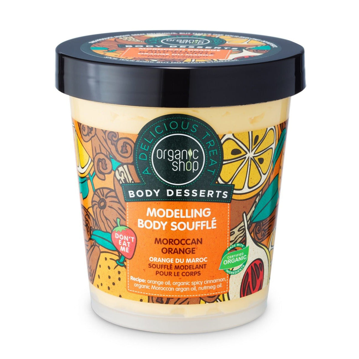 Organic Shop Body Desserts Moroccan Orange Modelling Body Souffle 450ml - Organic Shop - Body Souffle - Eco Natural Products