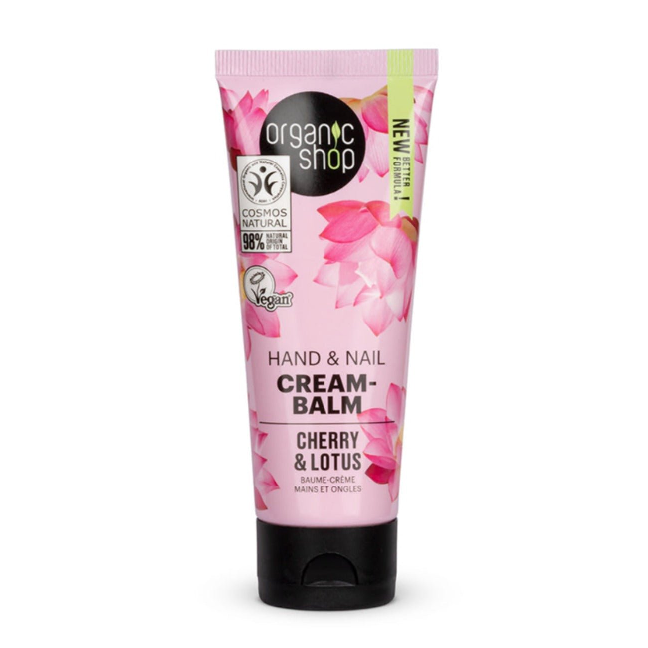 Organic Shop Hand & Nail Cream - Balm Cherry & Lotus 75ml [BLACK FRIDAY] - Eco Natural Products - Organic Shop - Hand Cream