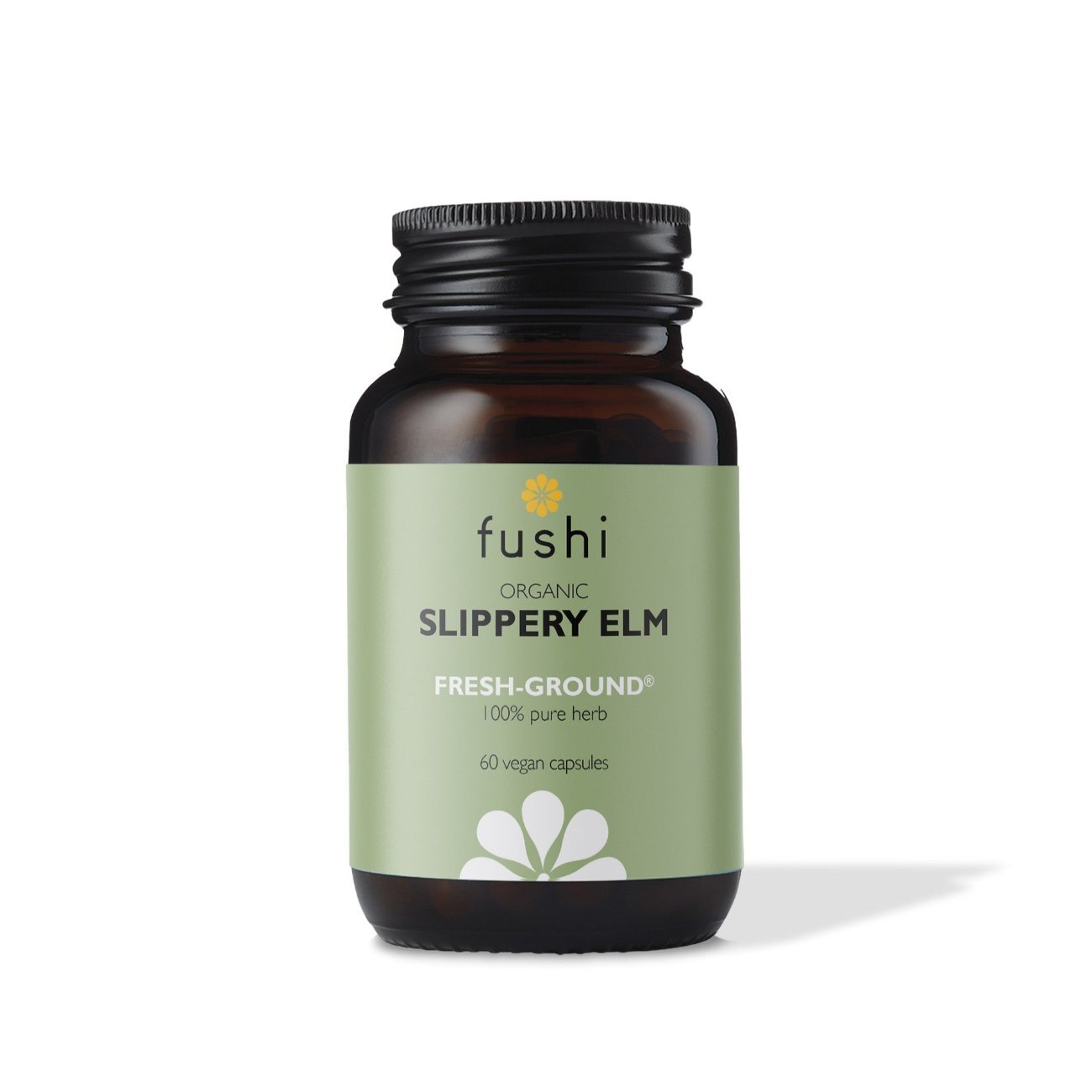 Organic Slippery Elm Capsules 60 Capsules - Fushi Wellbeing - Herbal Supplement - Eco Natural Products