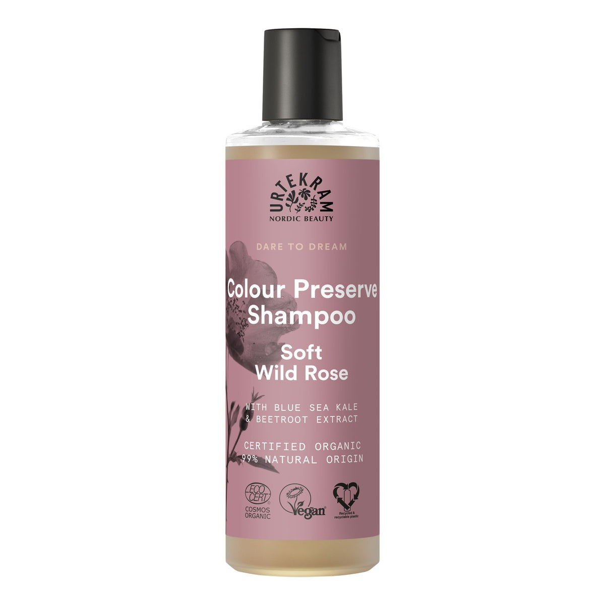 Urtekram Organic Soft Wild Rose Colour Preserve Shampoo 250ml/500ml – 250ml