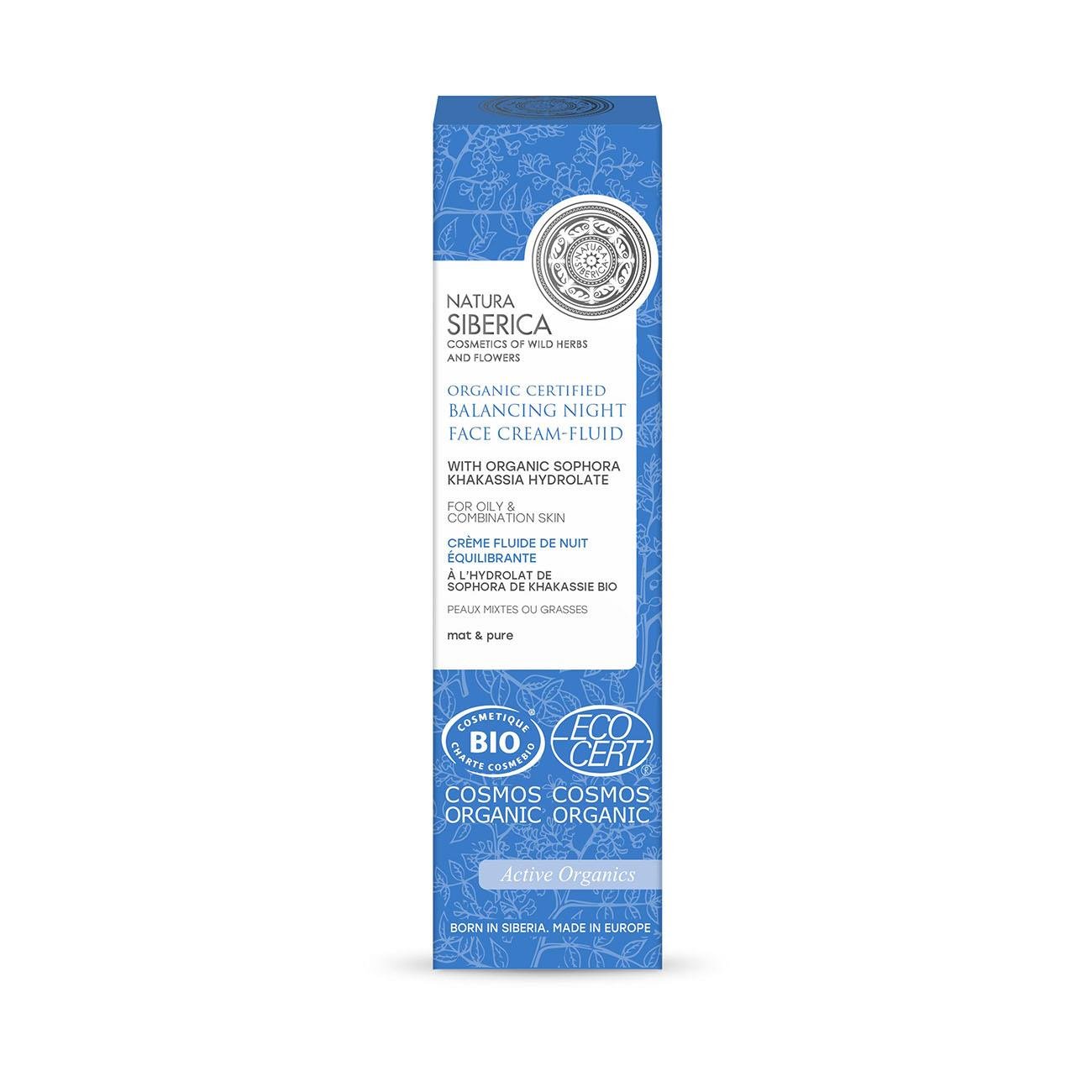 Organic Sophora Khakassia Balancing Night Face Cream 50ml - Natura Siberica - Face cream - Fluid - Eco Natural Products