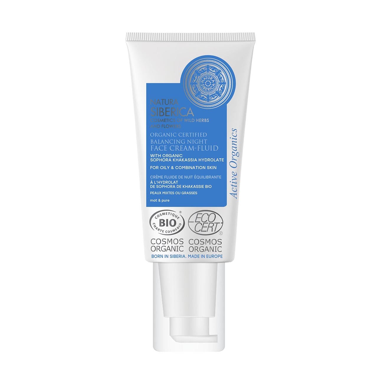 Organic Sophora Khakassia Balancing Night Face Cream 50ml - Natura Siberica - Face cream - Fluid - Eco Natural Products