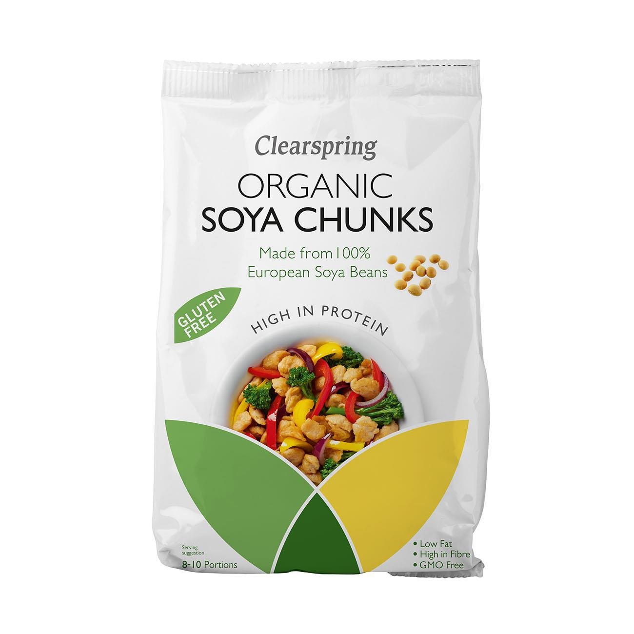 Organic Soya Chunks Gluten Free 200g - Clearspring - Soya Bean - Eco Natural Products