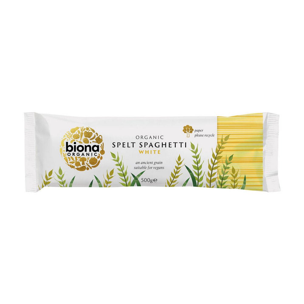 Organic Spelt Spaghetti White 500g - Biona - Pasta - Eco Natural Products