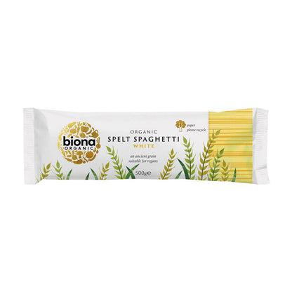 Organic Spelt Spaghetti White 500g - Biona - Pasta - Eco Natural Products