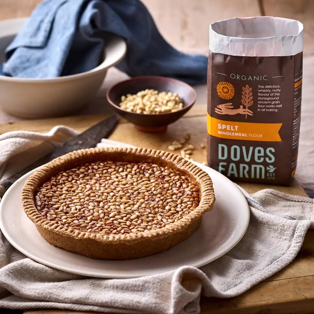 Organic Spelt Wholemeal Flour 1kg BBE 21.12.2025 - Doves Farm - Flour - Doves Farm