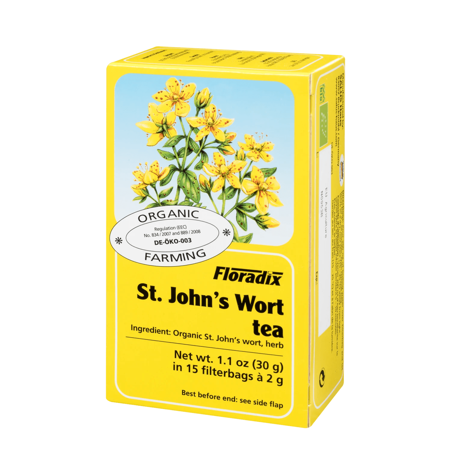 Organic St John's Wort Tea Herbal 15 Bags [BLACK FRIDAY] - Eco Natural Products - Floradix - Herbal tea