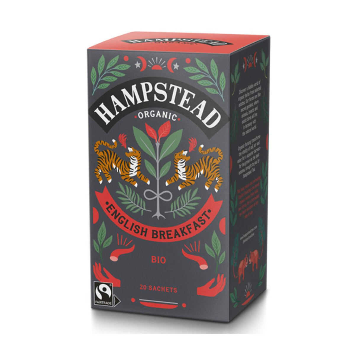 Organic Strong English Breakfast Black Tea 20 Bags - Hampstead Tea - Black Tea - Hampstead Tea