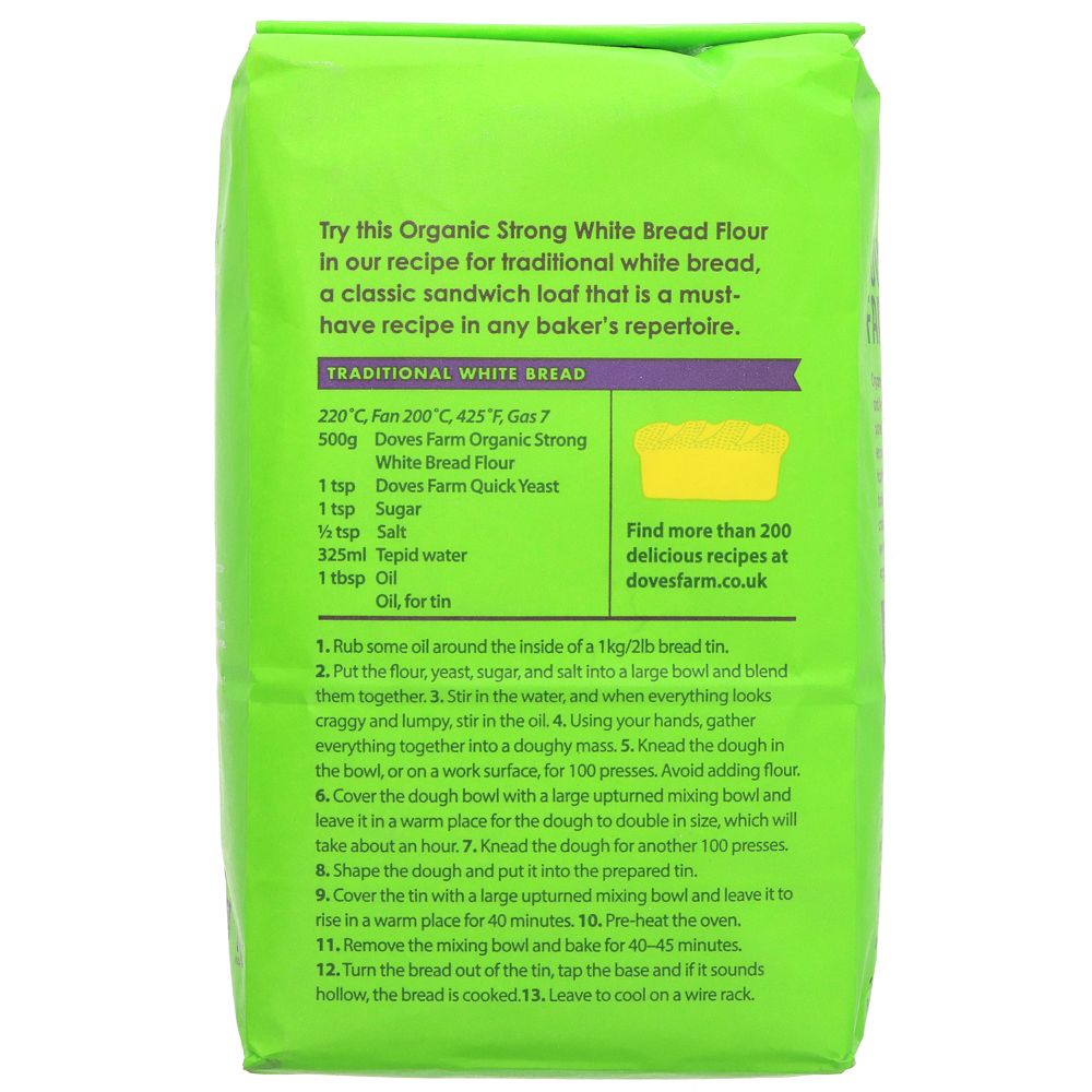 Organic Strong White Bread Flour 1.5kg - Doves Farm - Flour - Eco Natural Products