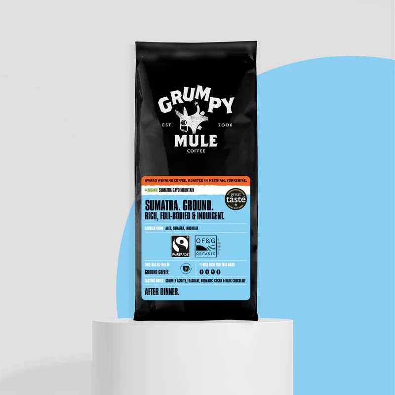 Organic Sumatra Gayo Ground Coffee 227g [BLACK FRIDAY] - Eco Natural Products - Grumpy Mule Coffee - Coffee