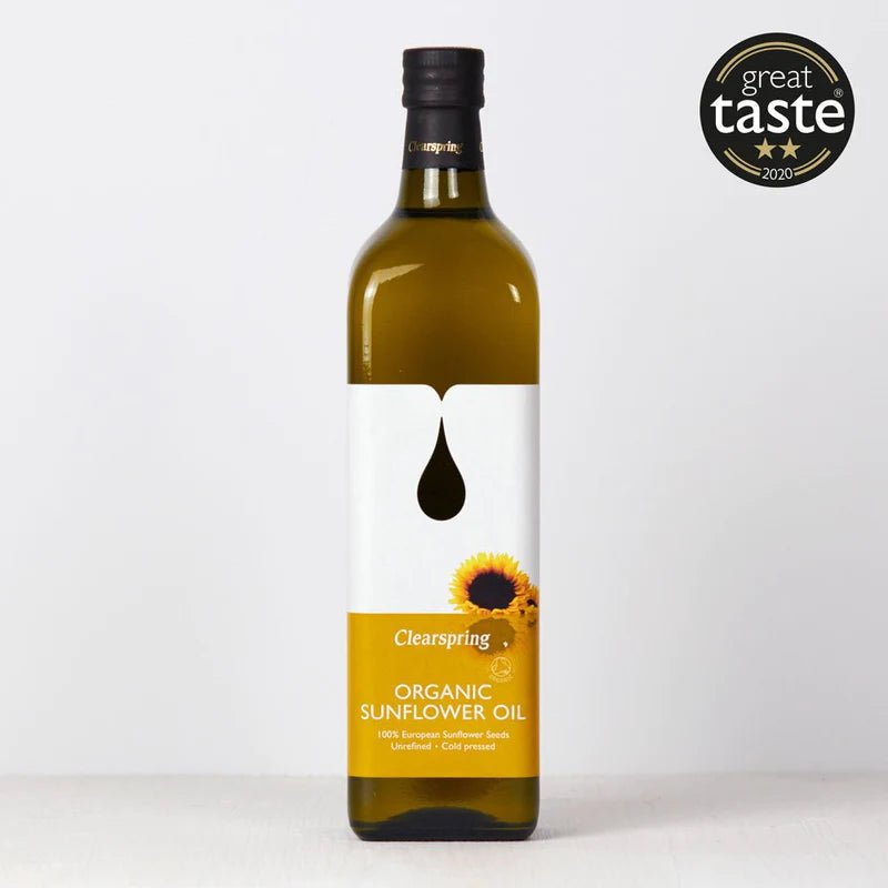 Organic Sunflower Cold Pressed Oil 1L - Clearspring - Oil - Eco Natural Products