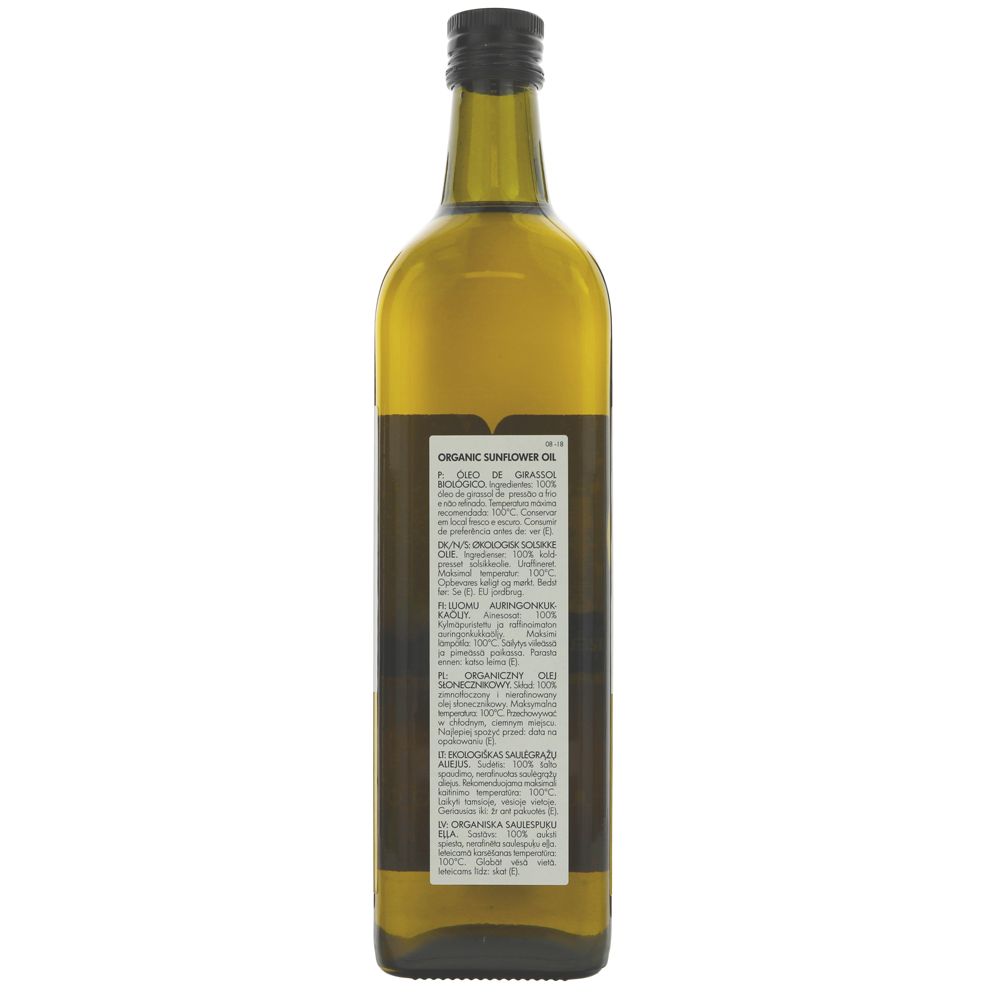 Organic Sunflower Cold Pressed Oil 1L - Clearspring - Oil - Eco Natural Products