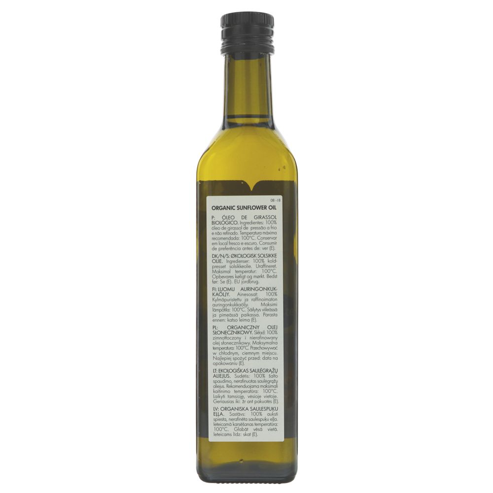 Organic Sunflower Cold Pressed Oil 500ml - Clearspring - Oil - Eco Natural Products