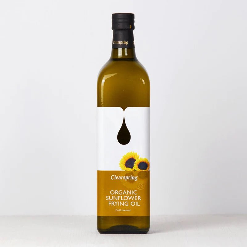 Organic Sunflower Frying Cold Pressed Oil 1L [BLACK FRIDAY] - Eco Natural Products - Clearspring - Oil