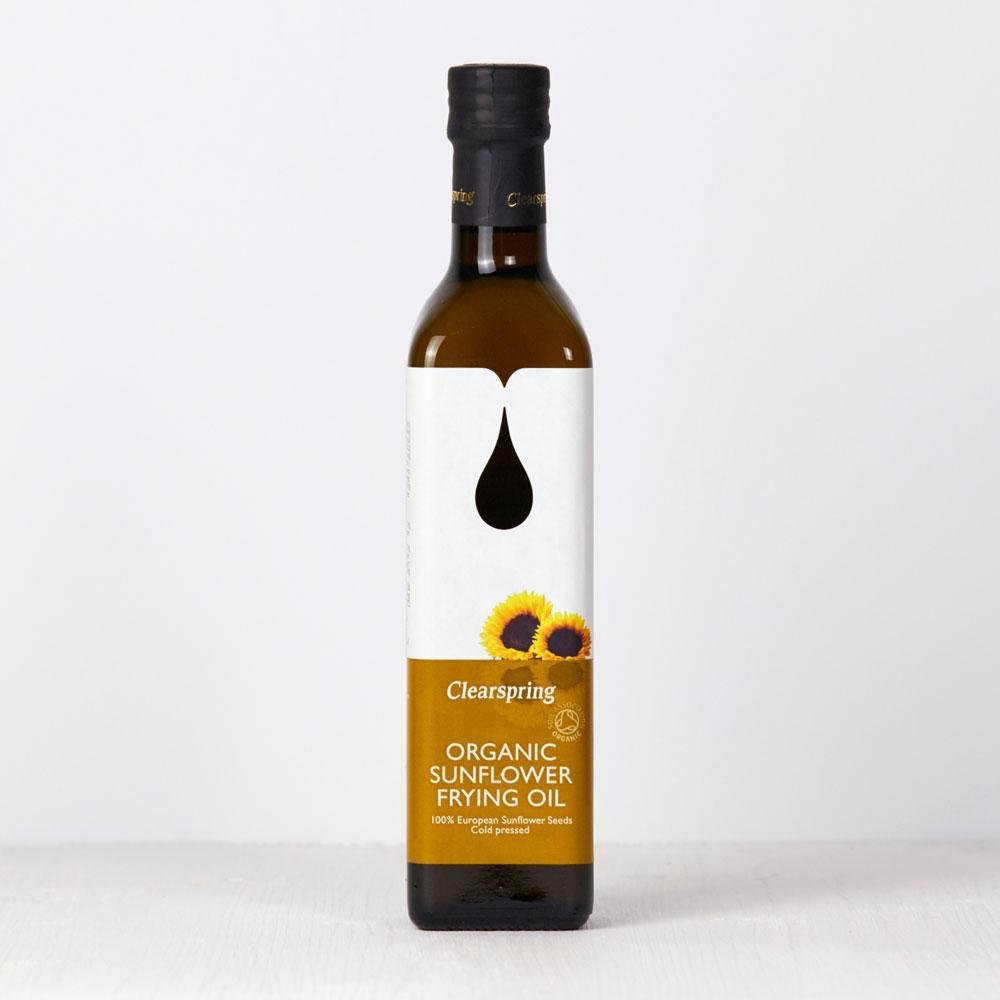Organic Sunflower Frying Cold Pressed Oil 500ml - Clearspring - Oil - Eco Natural Products