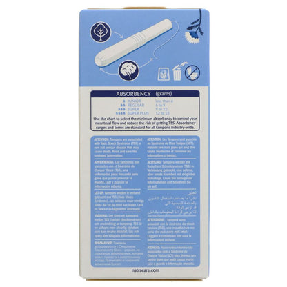 Organic Super Applicator Tampons 16 Per Pack - Natracare - Feminine Sanitary Supplies - Eco Natural Products