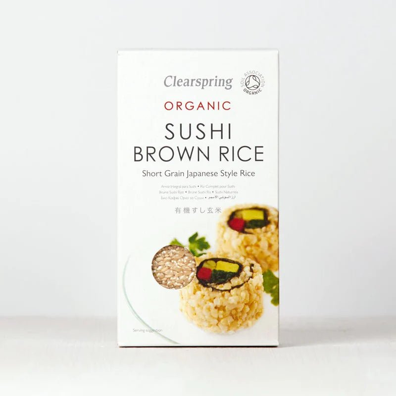 Organic Sushi Brown Rice Short Grain 500g [BLACK FRIDAY] - Eco Natural Products - Clearspring - Rice