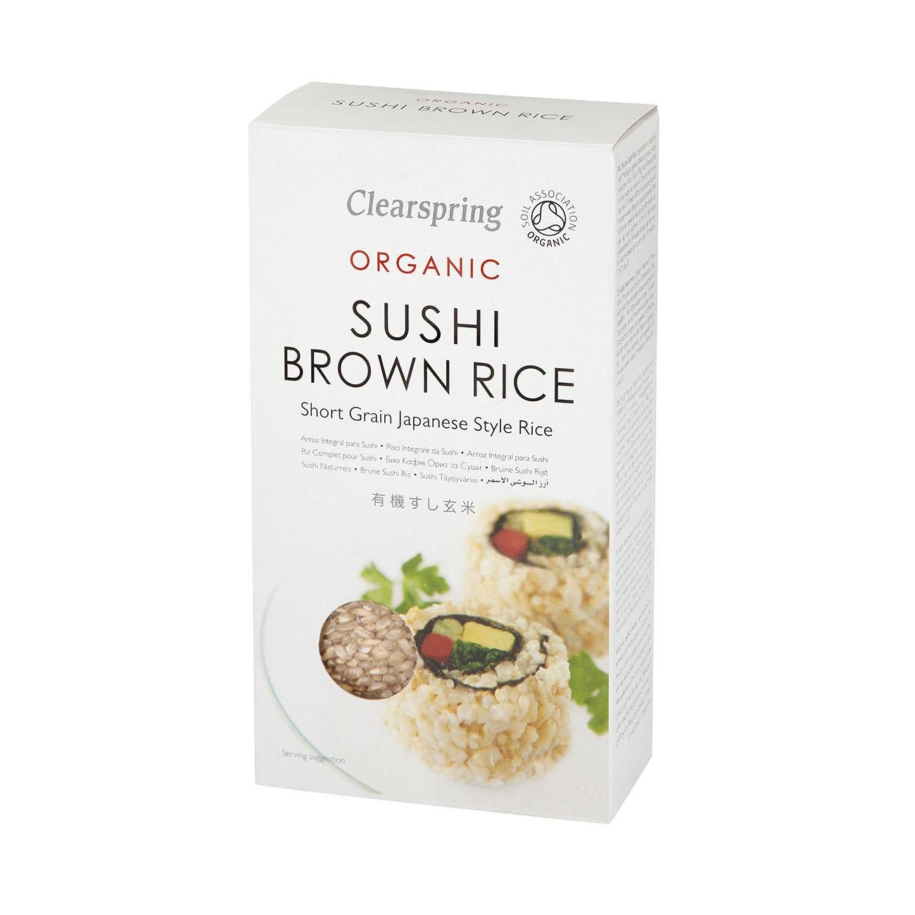 Organic Sushi Brown Rice Short Grain 500g - Clearspring - Rice - Eco Natural Products