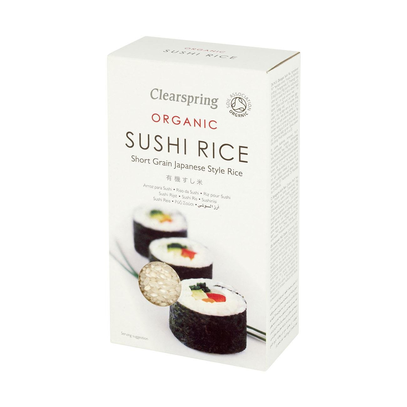 Organic Sushi Rice Short Grain 500g [BLACK FRIDAY] - Eco Natural Products - Clearspring - Rice