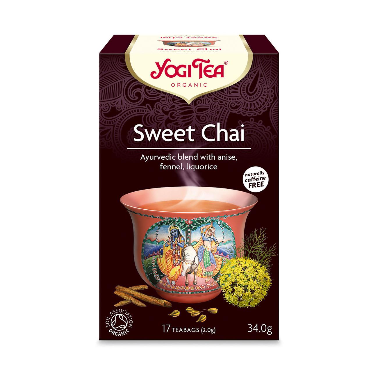 Organic Sweet Chai Tea 17 Bags [BLACK FRIDAY] - Eco Natural Products - Yogi Tea - Tea