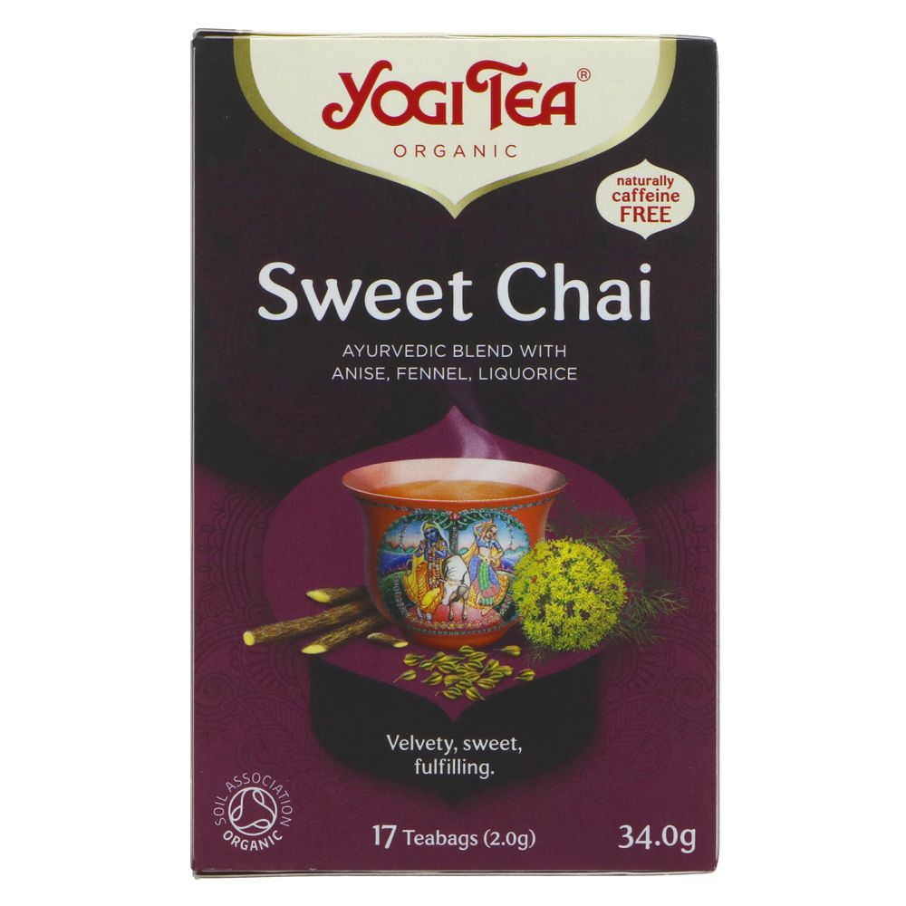 Organic Sweet Chai Tea 17 Bags - Yogi Tea - Tea - Eco Natural Products