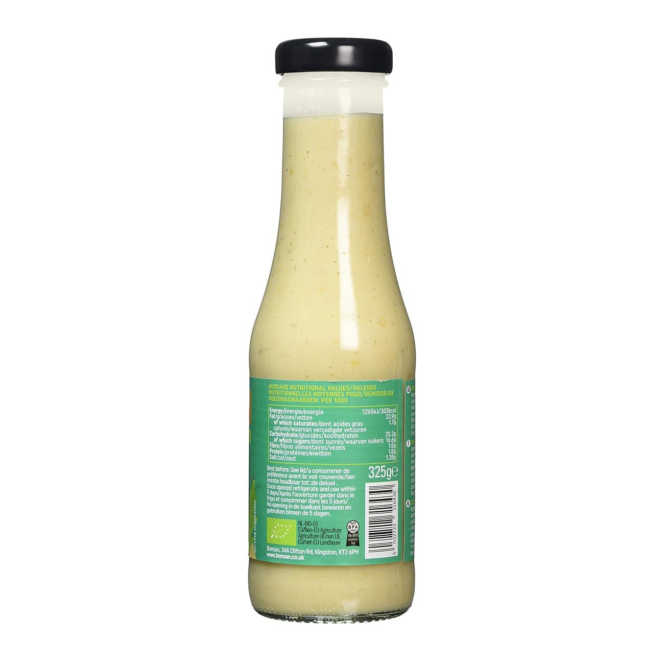 Organic Sweet Mustard Vegan Dressing 310ml - Bonsan - Dressing - Eco Natural Products