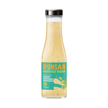 Organic Sweet Mustard Vegan Dressing 310ml - Bonsan - Dressing - Eco Natural Products
