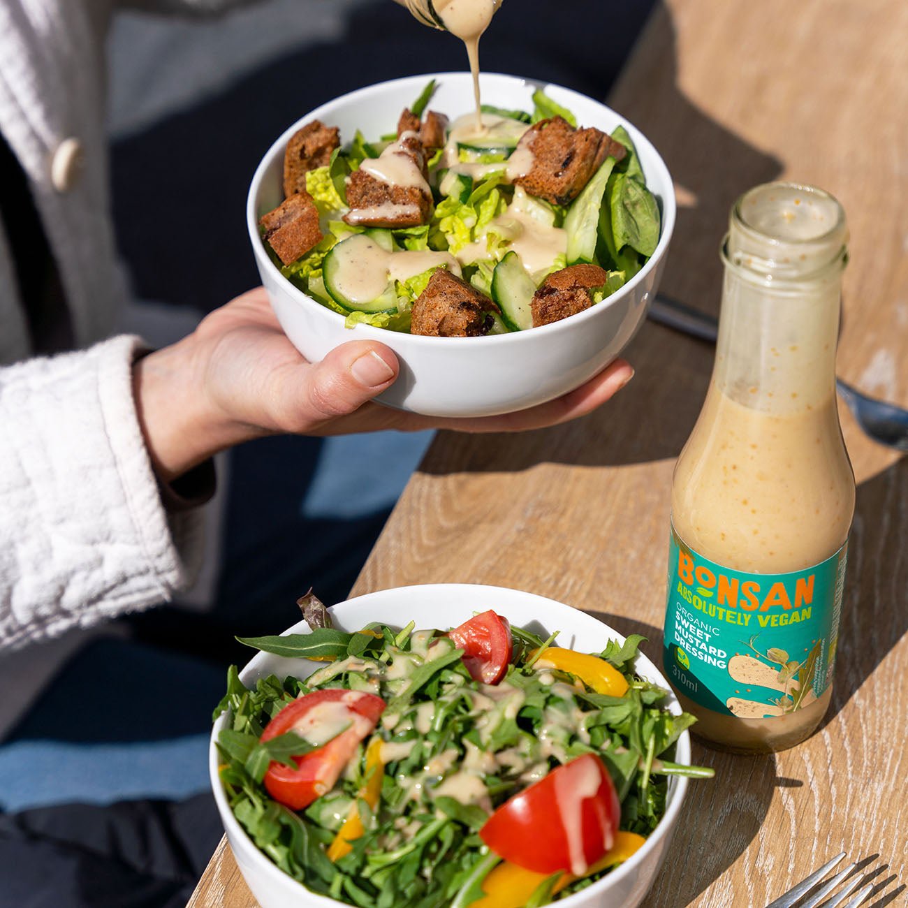 Organic Sweet Mustard Vegan Dressing 310ml - Bonsan - Dressing - Eco Natural Products