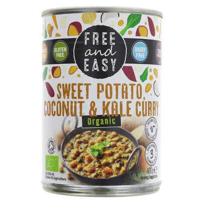 Organic Sweet Potato Kale & Coconut Curry 400g - Free & Easy - Meal - Eco Natural Products