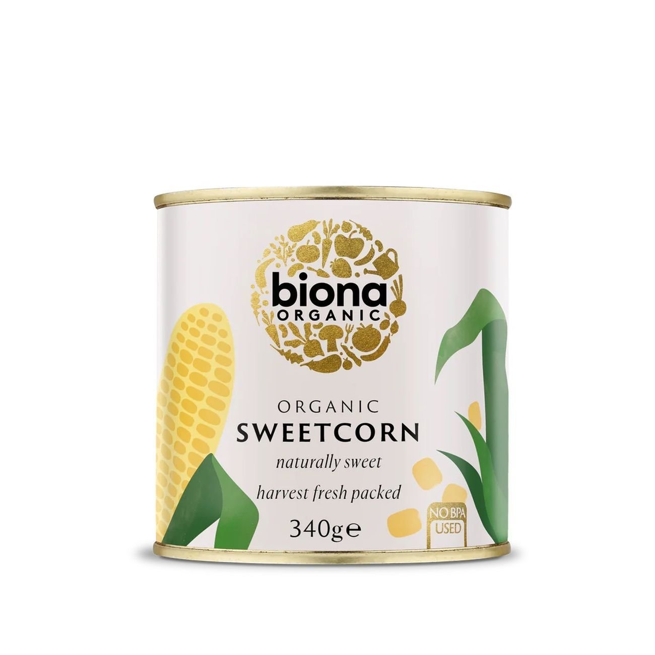 Organic Sweetcorn in Can 340g [BLACK FRIDAY] - Eco Natural Products - Biona - Preserved Vegetables