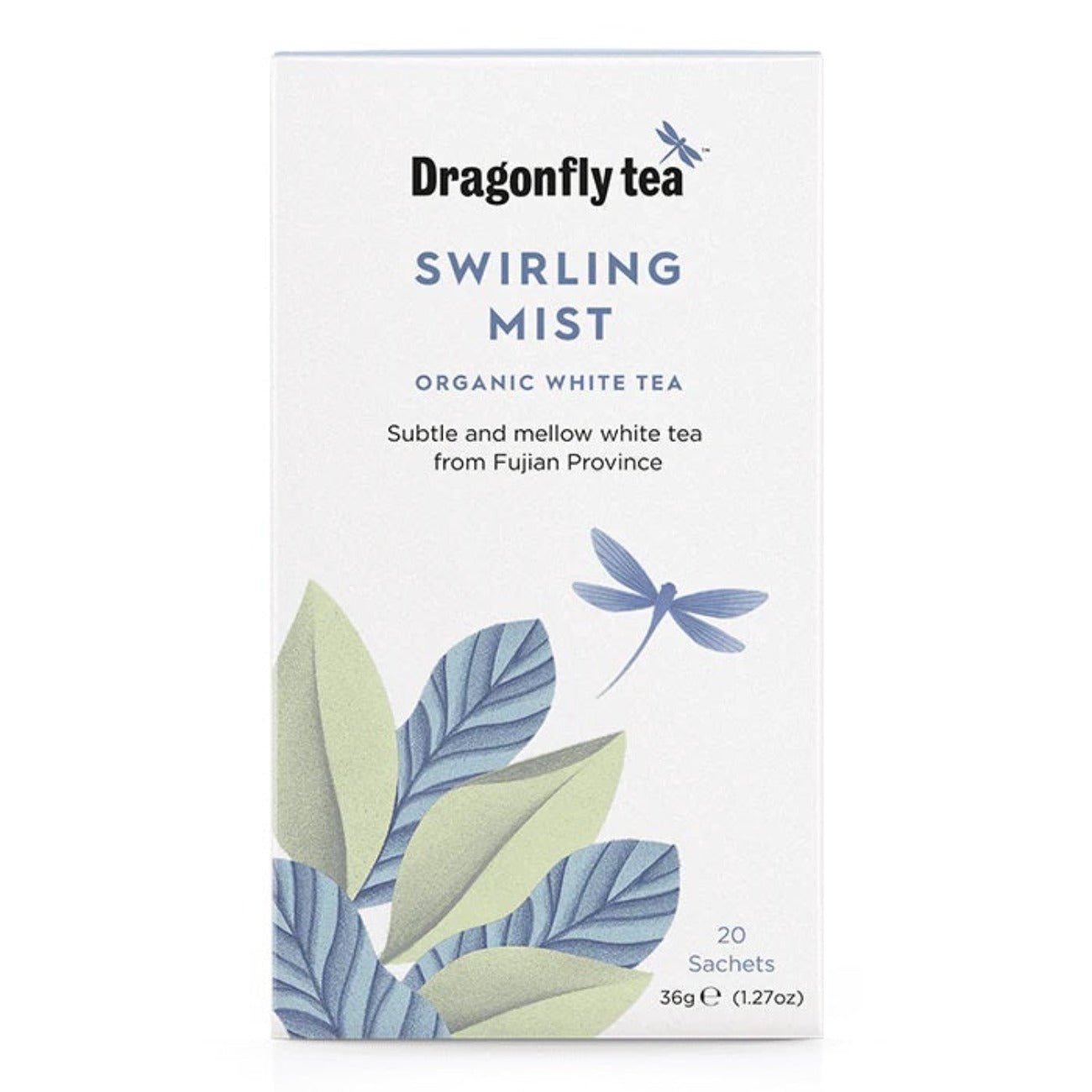 Organic Swirling Mist White Tea 20 bags - Dragonfly Tea - White tea - Eco Natural Products