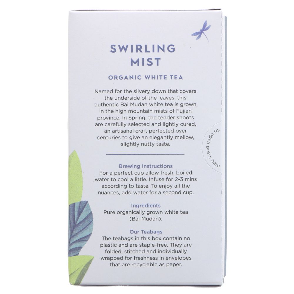 Organic Swirling Mist White Tea 20 bags - Dragonfly Tea - White tea - Eco Natural Products