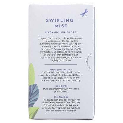 Organic Swirling Mist White Tea 20 bags - Dragonfly Tea - White tea - Eco Natural Products