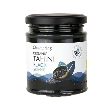 Organic Tahini Black Sesame 170g - Clearspring - Condiments & Sauces - Eco Natural Products