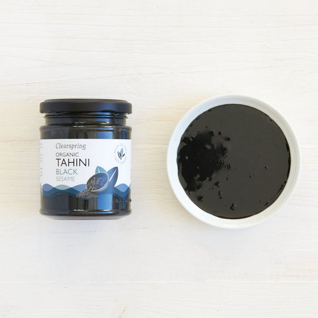Organic Tahini Black Sesame 170g - Clearspring - Condiments & Sauces - Eco Natural Products