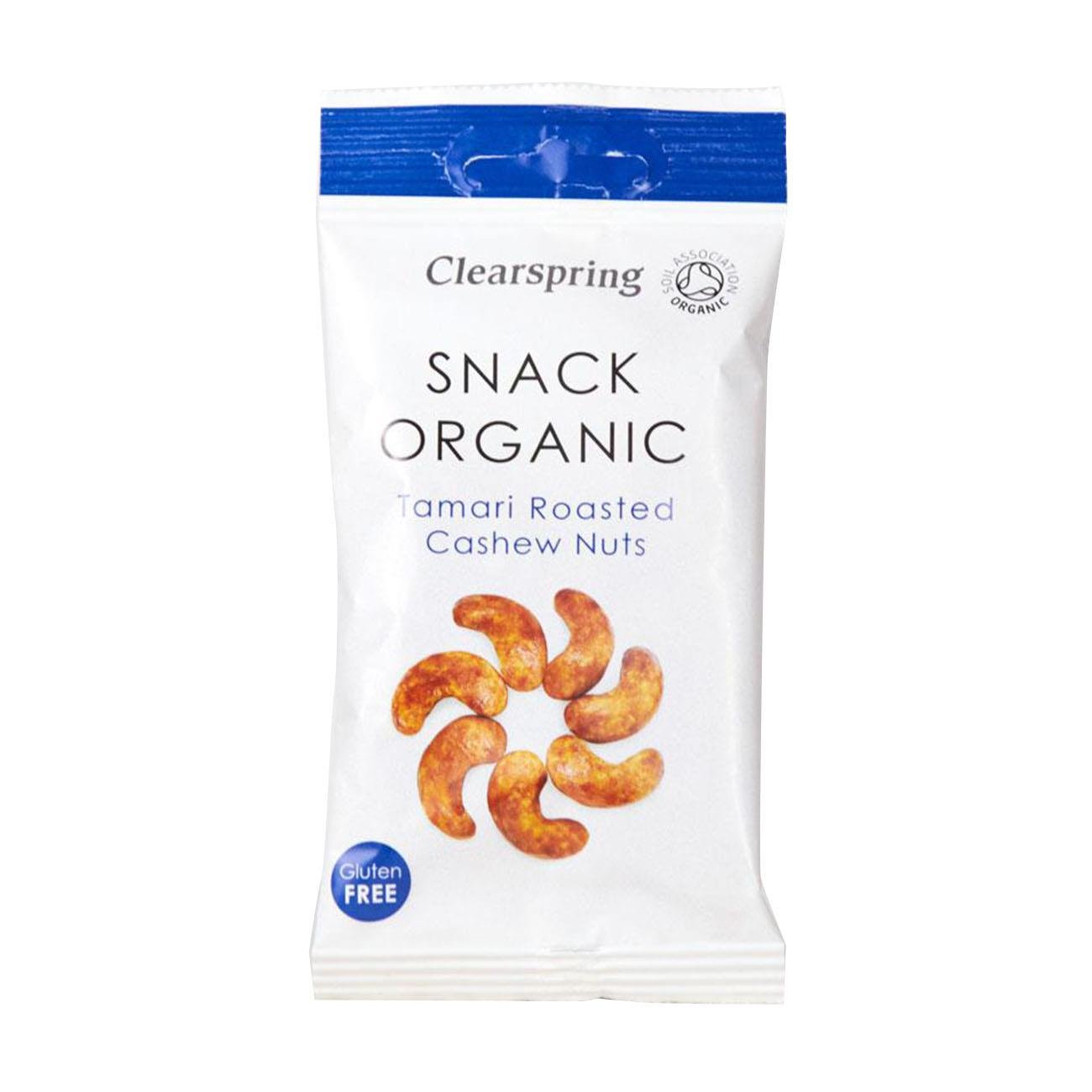 Organic Tamari Roasted Cashew Nuts Snack 30g - Clearspring - Snack - Eco Natural Products