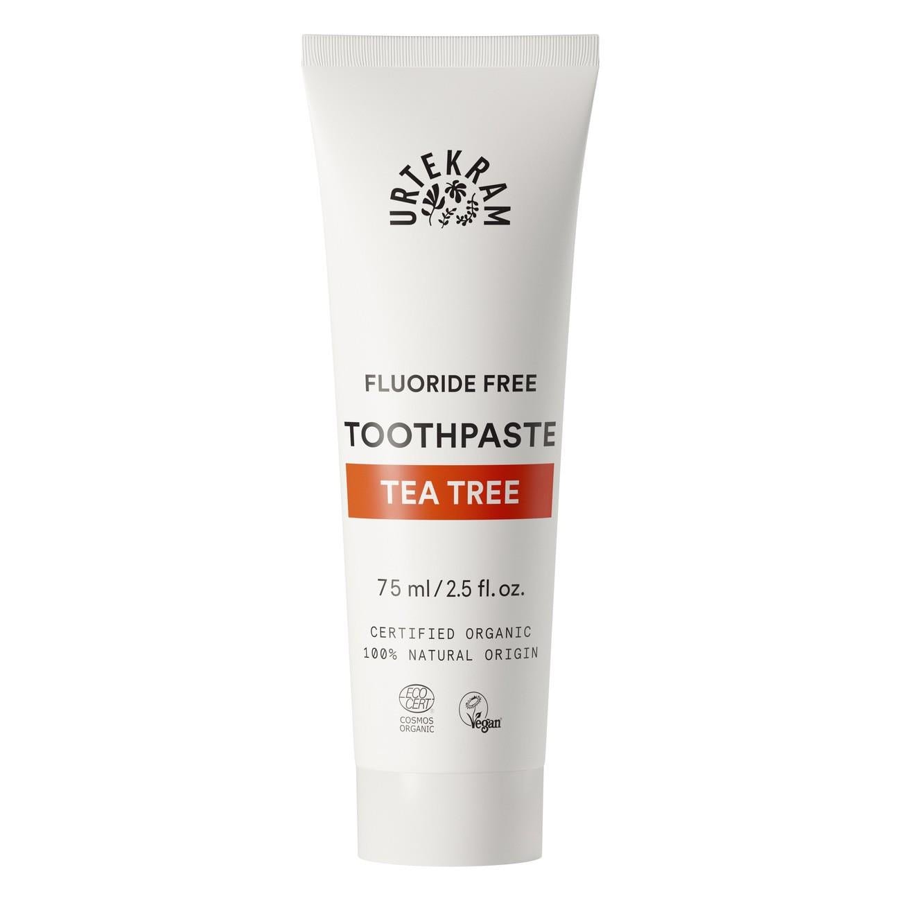 Organic Tea Tree Toothpaste 75ml [BLACK FRIDAY] - Eco Natural Products - Urtekram - Toothpaste