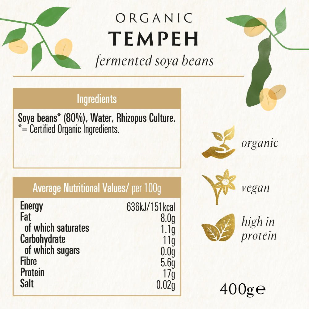 Organic Tempeh 400g - Biona - Meat Alternative - Eco Natural Products