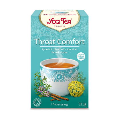 Organic Throat Comfort Herbal Tea 17 Bags - Yogi Tea - Tea - Eco Natural Products